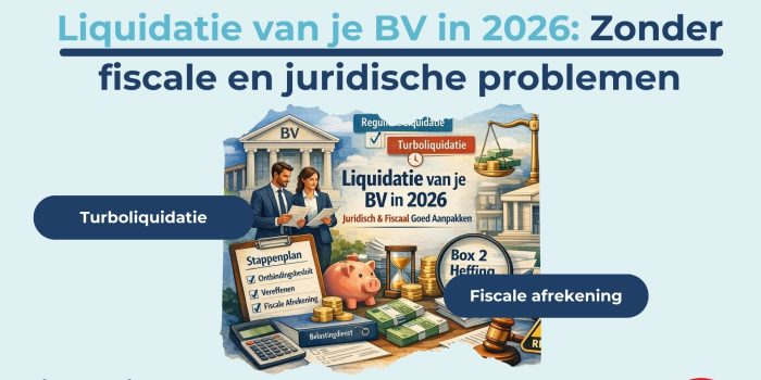 liquidatie van je bv coverfoto, turboliquidatie vs reguliere liquidatie, vereffenen en andere methoden geïllustreerd in de afbeelding.