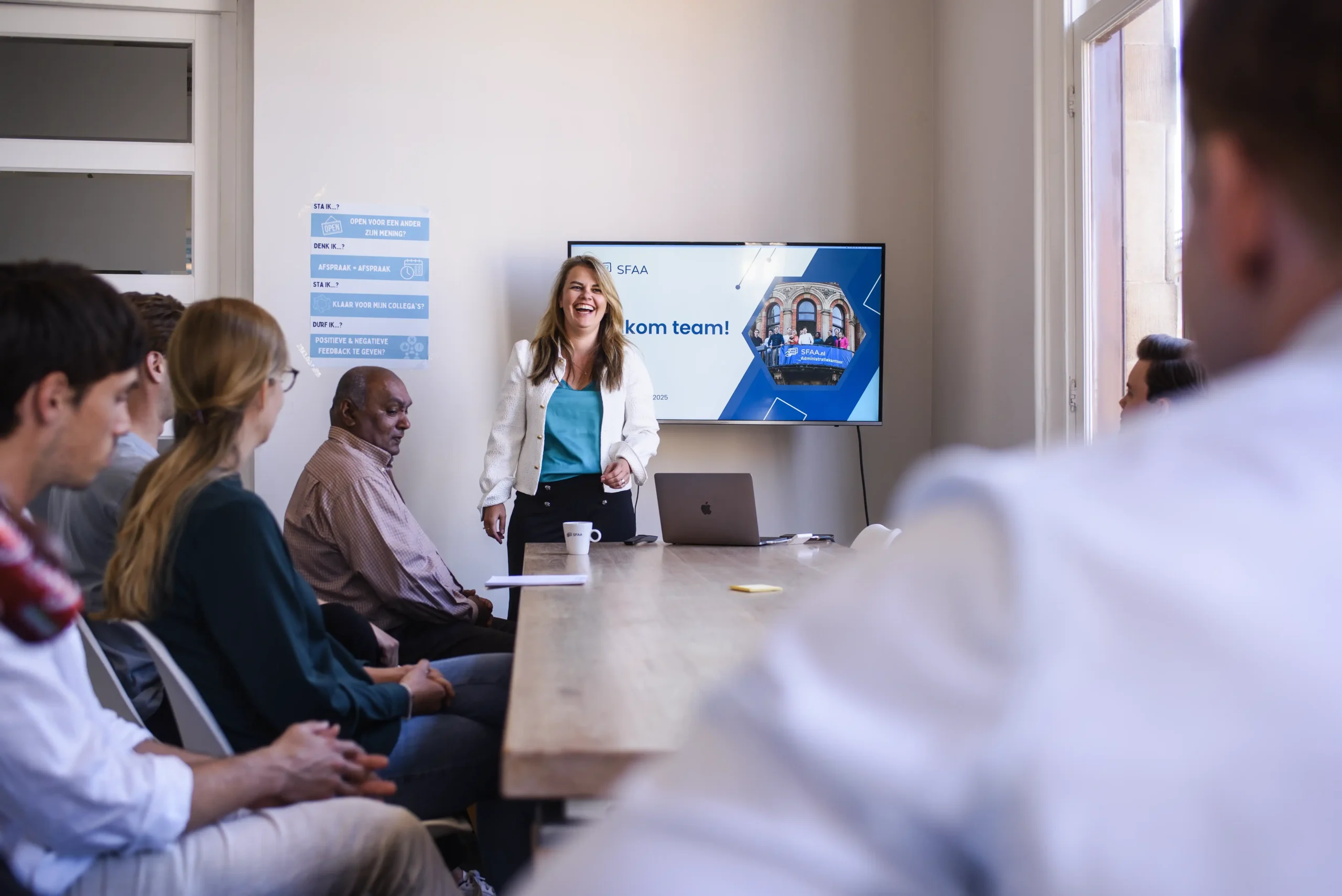 Annelie Snijder en team SFAA meeting