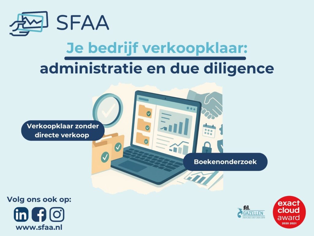 Bedrijf verkoopklaar zonder directe verkoop due diligence